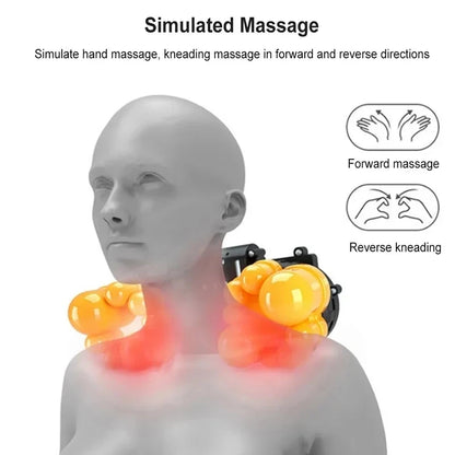Shiatsu Neck & Back Massager Pillow with Heat – Electric Deep Tissue Massage