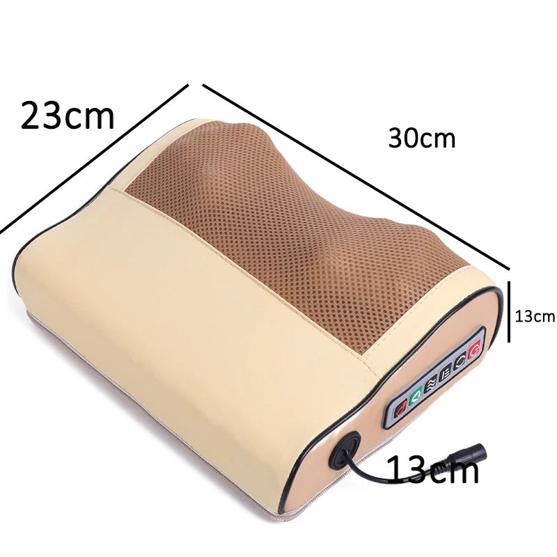 Shiatsu Neck & Back Massager Pillow with Heat – Electric Deep Tissue Massage